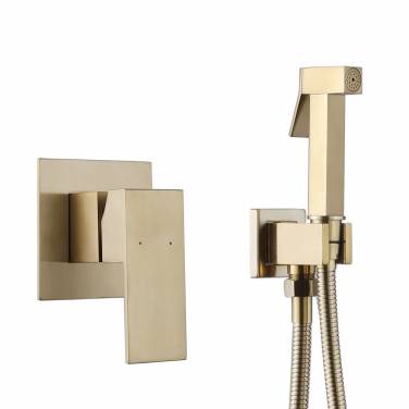 ABBER Daheim AF8225G с гигиеническим душем, золото матовое