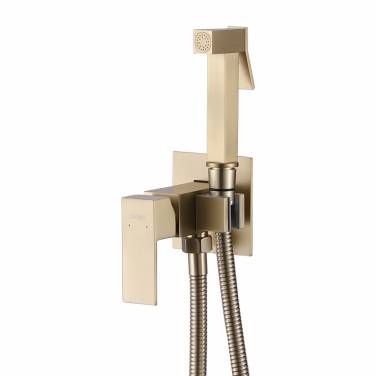 ABBER Daheim AF8226G с гигиеническим душем, золото матовое