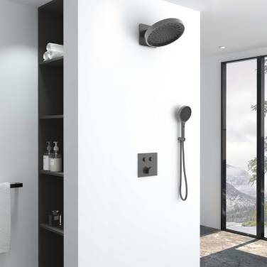 Vincea Inspire VSFW-421I3GM встраиваемый, двухрежимный, вороненая сталь