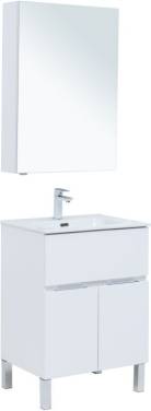 Aquanet Алвита New 60 1 ящик, 2 дверцы, белый матовый