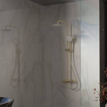 Vincea Rondo VSFS-1R1BG с изливом, брашированное золото
