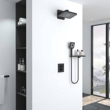 Vincea Inspire VSFW-3I21MT4RMB встраиваемый, термостатический, двухрежимный, черный