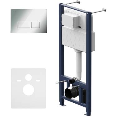 AM.PM Pro I012704.7051 для подвесного унитаза с клавишей смыва Хром