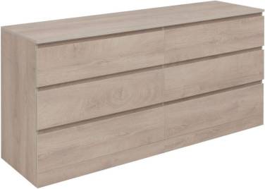 Aquanet Сканди 1600x480 Дуб эдгрейн (6 ящиков)