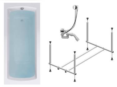 Timo RITTA 150x70 (в комплекте слив, каркас)