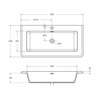 Cezares 95 50264 Белая матовая