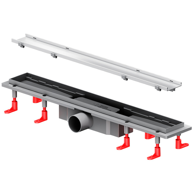 Am.Pm PrimeFlow 60 W02SC-U11-060-04SB с решеткой Хром матовый / под плитку Tile