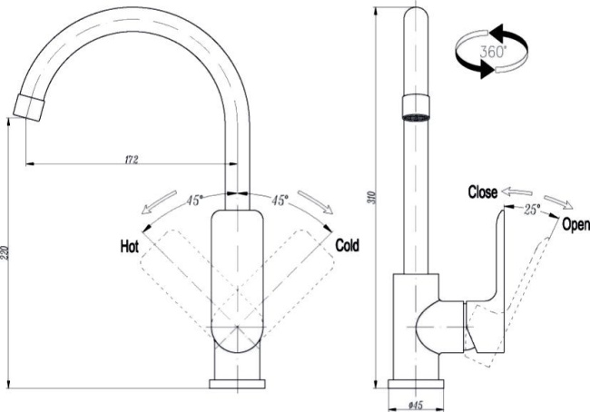 SanDav Панама 14605 С для кухонной мойки, Щ0000005683