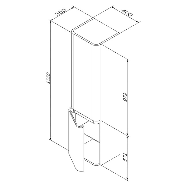 AM.PM Sensation 40 L M30CHL0406NF подвесной Орех