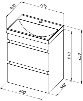 Aquanet Нота New 50 дуб веллингтон табак (00334190)