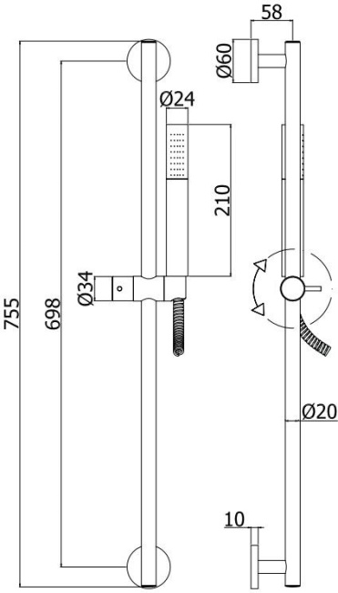 Paffoni Life ZSAL135NO