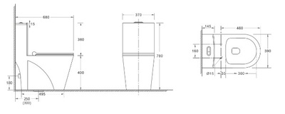 WeltWasser WELZBACH 001 GL-WT белый глянец