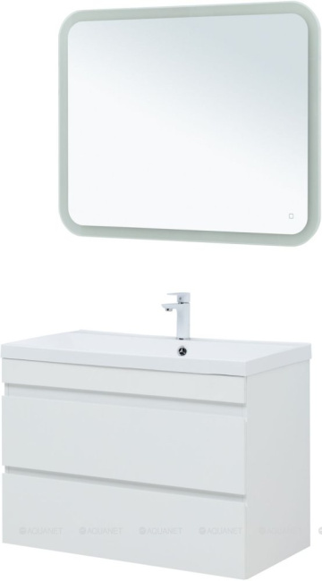 Aquanet Нота New 90 белый глянец без раковины (00335419)