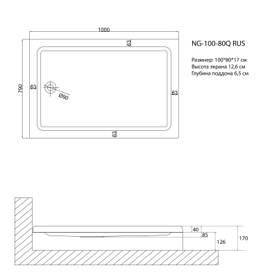 Niagara NG-100-80Q RUS 100x80