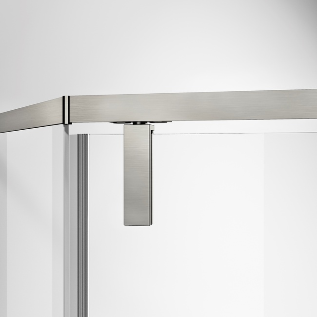 Vincea Слим-Н (Slim-N) VSP-4SN100CLBN, 1000*1000, брашированный никель, стекло прозрачное