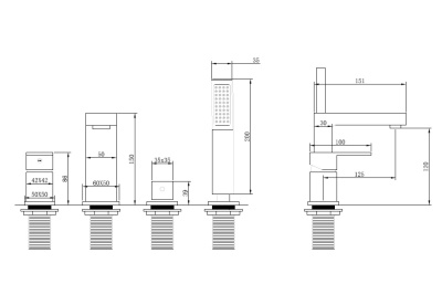 ABBER Daheim AF8213B на борт ванны, черный матовый