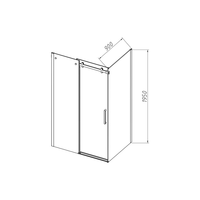 Vincea Como-N VSR-4CN9016CGB, 1600*900, черный, стекло тонированное