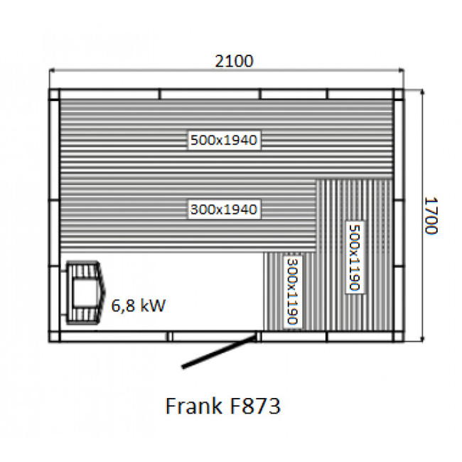 Frank F 876 (270x170x210) Кедр Экстра