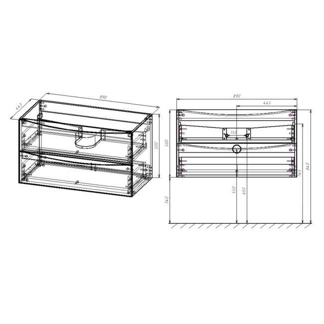 Vincea Mia 900 G.White VMC-2MA900GW