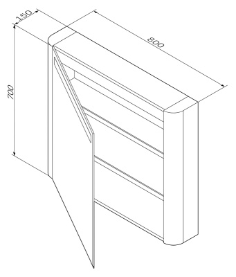 AM.PM Sensation 80 M30MCR0801NF Орех