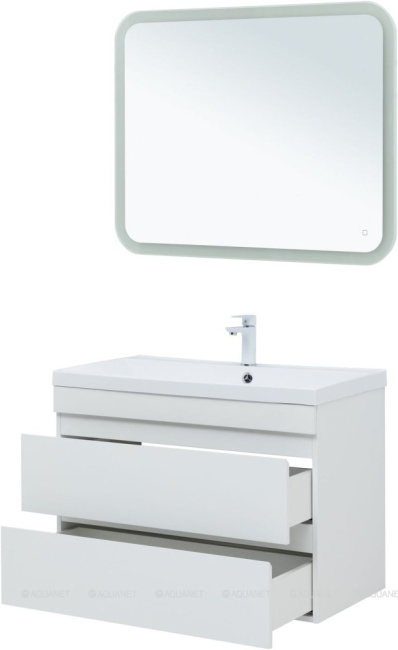 Aquanet Нота New 90 белый глянец без раковины (00335419)