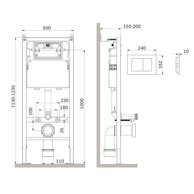 AM.PM I012709.0238 PrimeFit с клавишей PrimeFit S, мат.черный