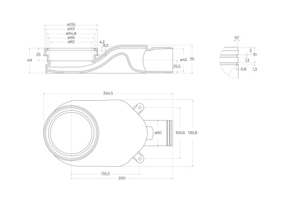BelBagno BB-LD-LUCE-90-BIANCO