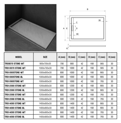 WeltWasser WW TRS 10070 STONE-WT