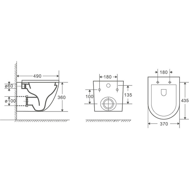 Унитаз с инсталляцией WeltWasser BAMBERG 545+MERZBACH 043 GL-WT+BAMBERG WT белый/кнопка белая, безободковый, с крышкой микролифт, слив торнадо