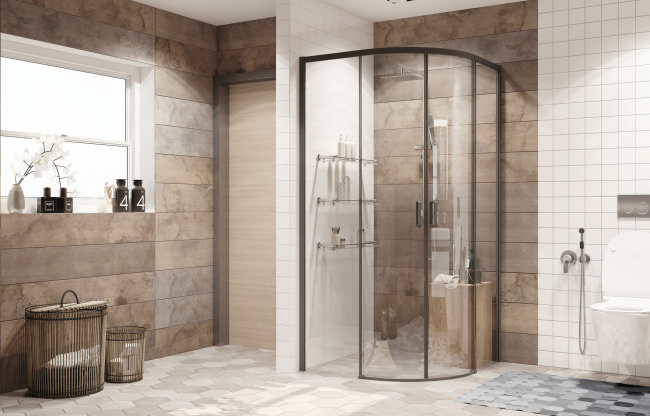 Ambassador Queen 11011201Black 90x90 без поддона