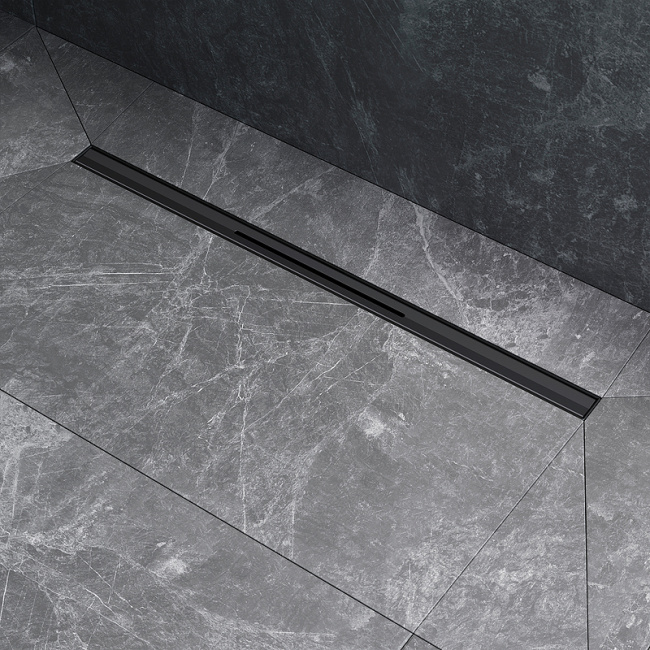 Am.Pm MasterFlow 60 W01SC-S11-060-05BM с Черной матовой решеткой Slim line