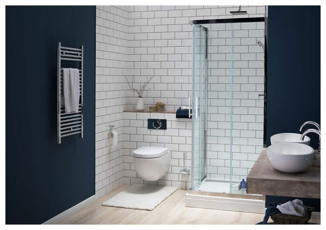 Aquanet Delta Cube NPE1142 100x100, прозрачное стекло без поддона