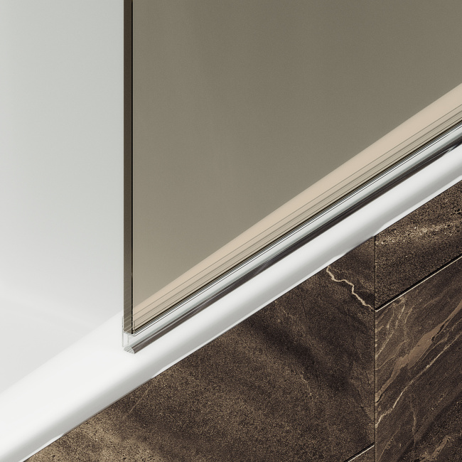 MaybahGlass поворотная на петлях 1400*405 6 мм Бронза (MGV-646-4) универсальная