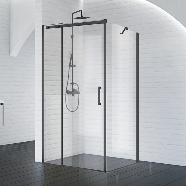 BelBagno ACQUA-AH-1-130/90-C-NERO без поддона