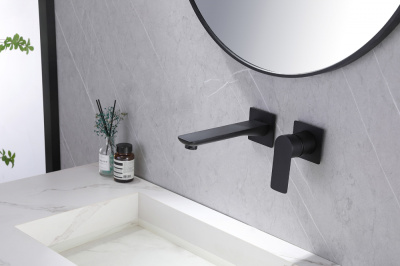 ABBER Weiss Insel AF8082B для раковины скрытого монтажа, черный матовый