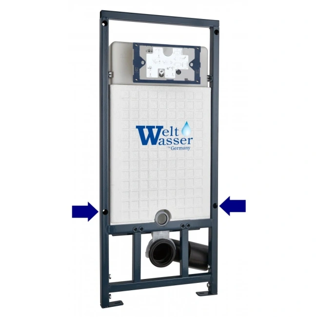 Комплект Weltwasser 10000010726 подвесной унитаз Jeckenbach 004 GL-WT + инсталляция Marberg 507 + кнопка MAR 507 SE GL-WT