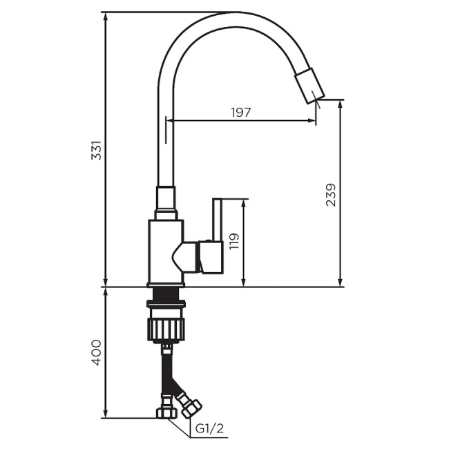 Dorff Logic D3007633 Хром Белый