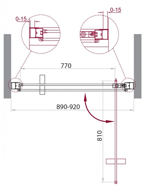BelBagno MARMI-B-1-90-C-NERO