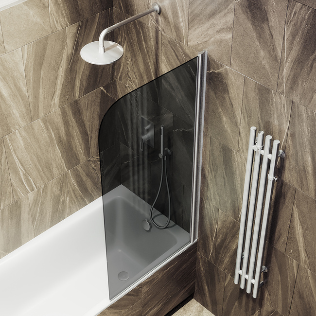 MaybahGlass поворотная на монопетле, 6 мм, Стекло Графит, 50x140 (MGV-608-5) универсальная