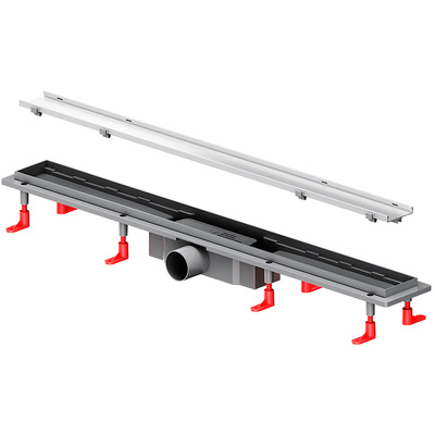 Am.Pm PrimeFlow 80 W02SC-U11-080-04SB с решеткой Хром матовый / под плитку Tile
