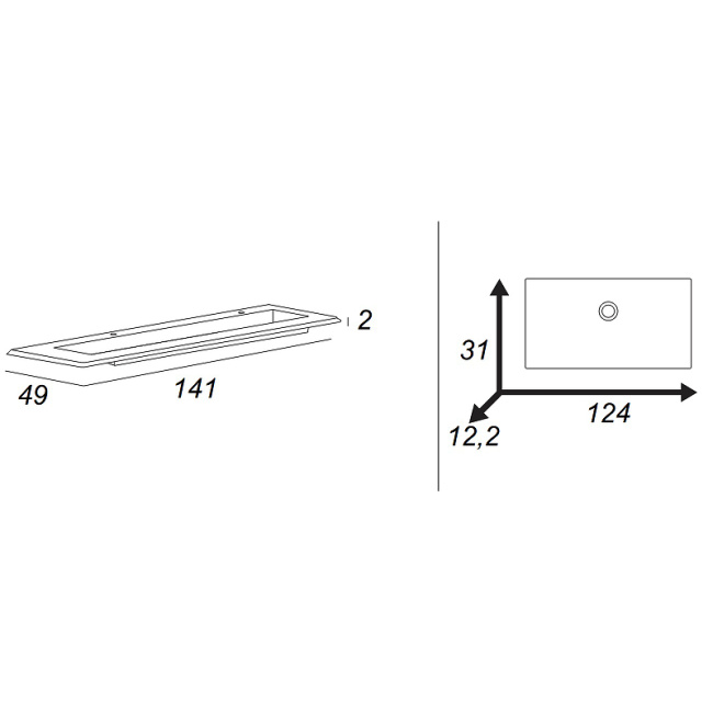Cezares Stylus 140 50265 Белая матовая