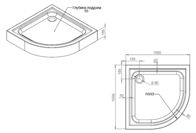 AM.PM Gem W90T-401-100W с сифоном Белый