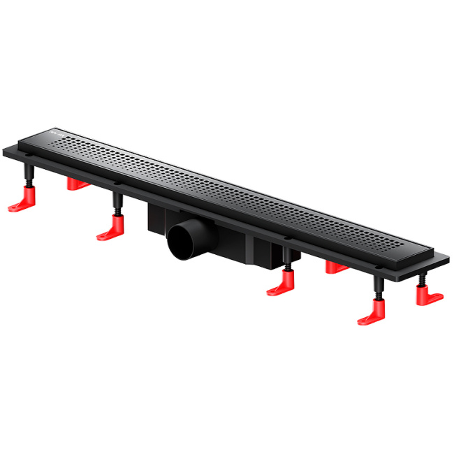 Am.Pm PrimeFlow 70 W02SC-P11-070-01BM с Черной матовой решеткой Cut Gradient