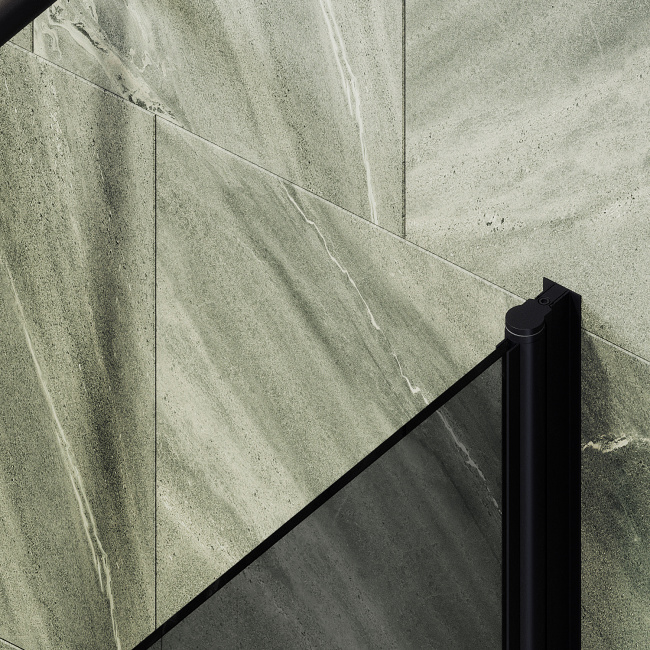 MaybahGlass поворотная на монопетле, 6 мм, Стекло Графит, 50x140 (MGV-608-6)