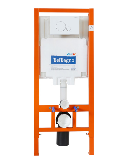 BelBagno BB002-80/BB014-SR-BIANCO с кнопкой смыва Белый