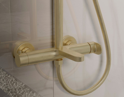 Vincea Rondo VSFS-1R1BG с изливом, брашированное золото