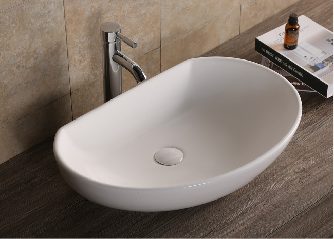 Ceruttispa CR7074 накладная, белая, асимметричная 610х410х160