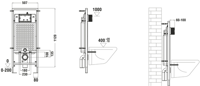 WeltWasser WW MARBERG 507 + SE BL кнопка черная