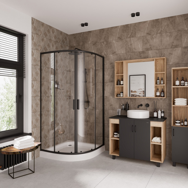 Niagara Nova NG-6807-08 BLACK 100x100 без поддона