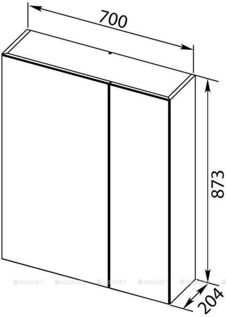 Aquanet Нью Йорк 70 цв.шпон орех (203952)